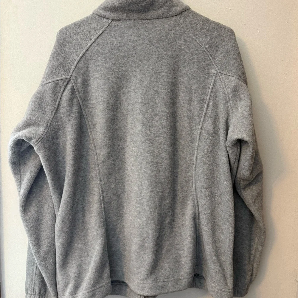 Columbia Light Gray Fleece Jacket - Picture 2 of 3